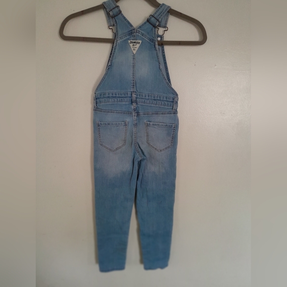 Girls Oshkosh Bib Overalls with Patches Size 6-6X - Picture 6 of 11